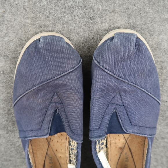 Bahama Bay Shoes Womens 9 Casual Slip On Loafer Flats Blue Canvas Trainers - Picture 7 of 12